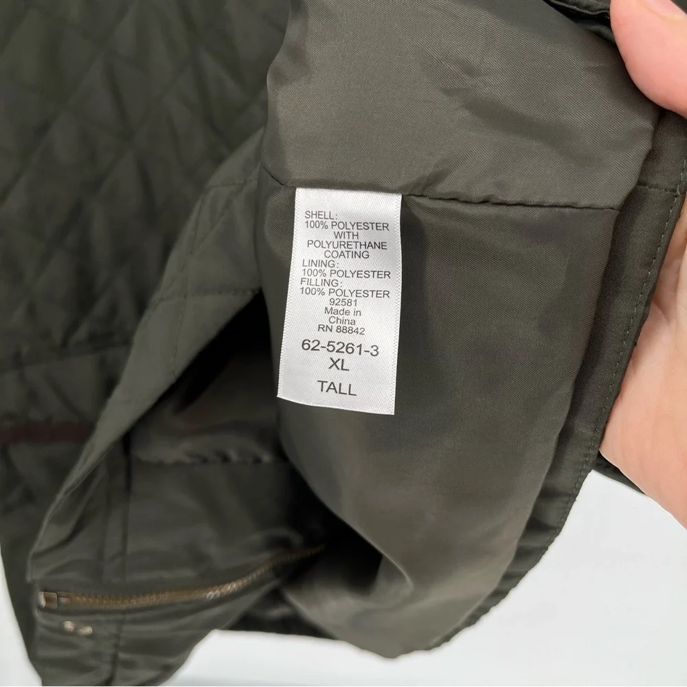 Boulder Creek Men’s Quilted Vest Size XLT Lightweight Outerweight Hiking Green